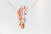 Pendant "White and Red"