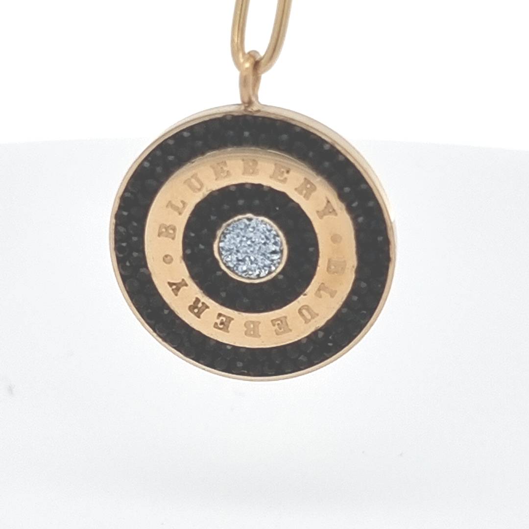 Stahl Halskette "Blueberry"