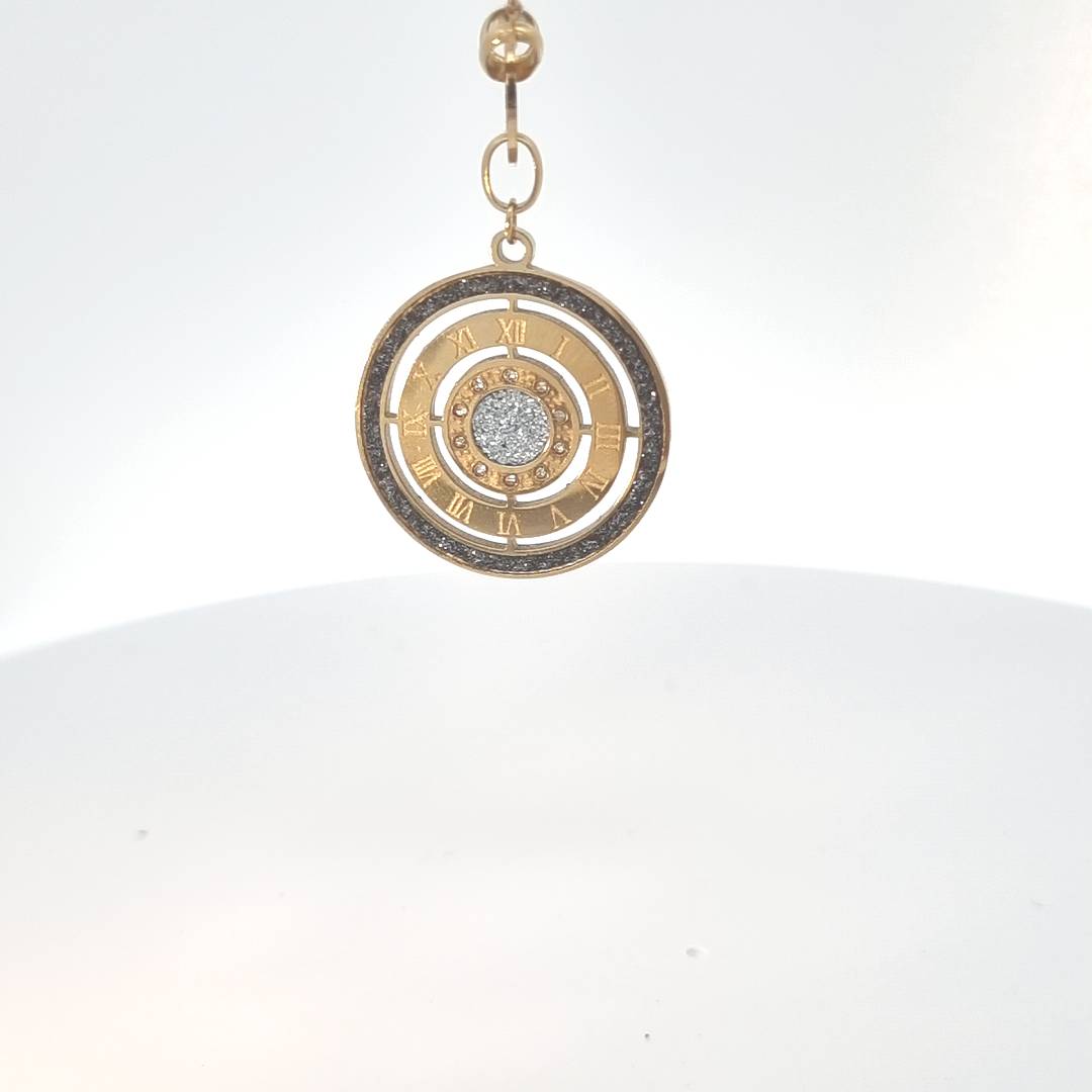 Stahl Halskette "Golden Times"