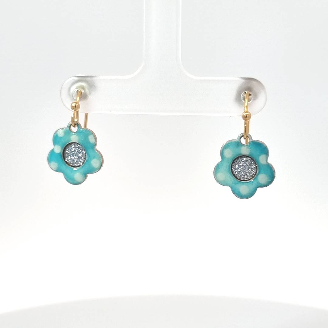 Emaille Ohrringe "Spring Flower"