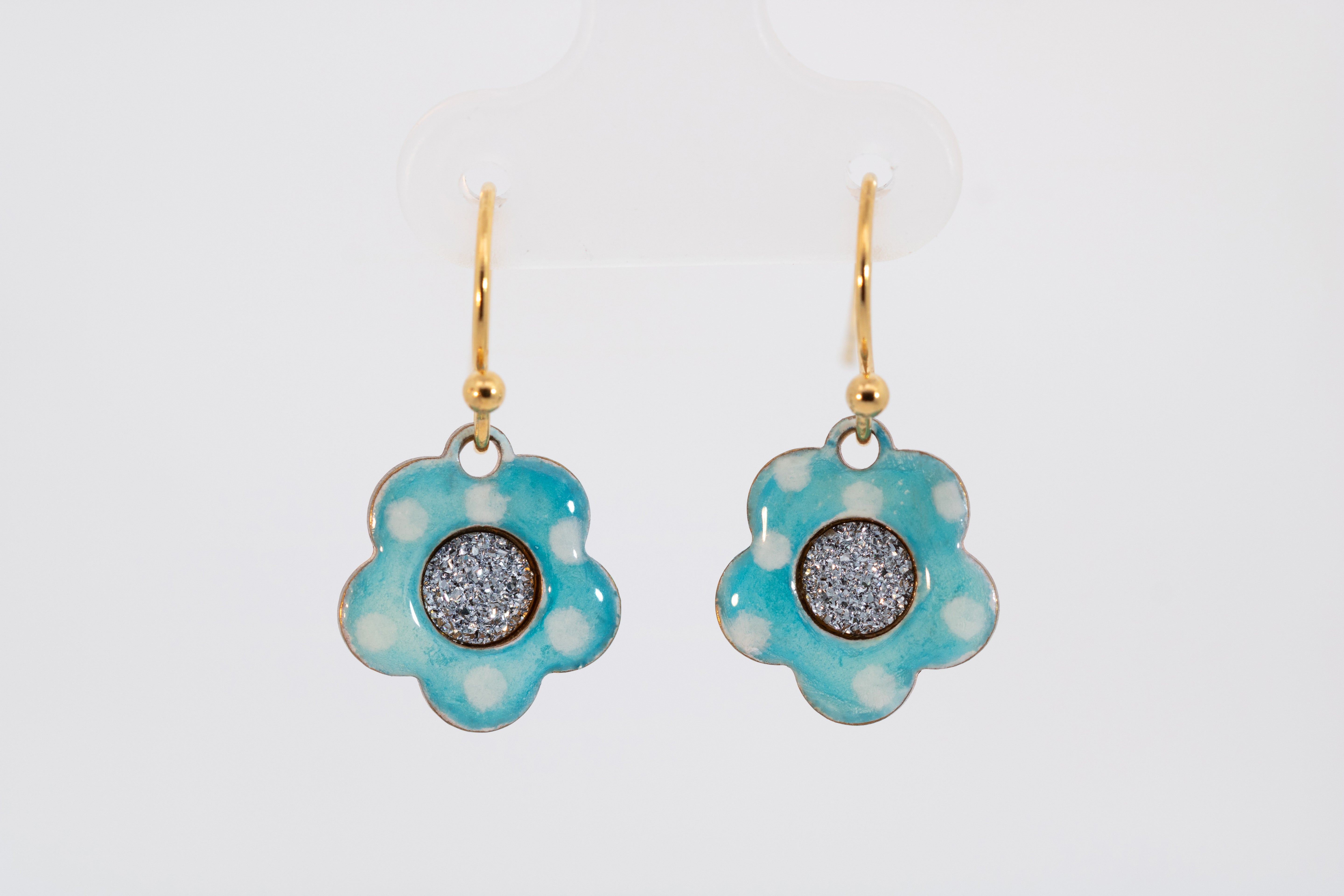 Emaille Ohrringe "Spring Flower"