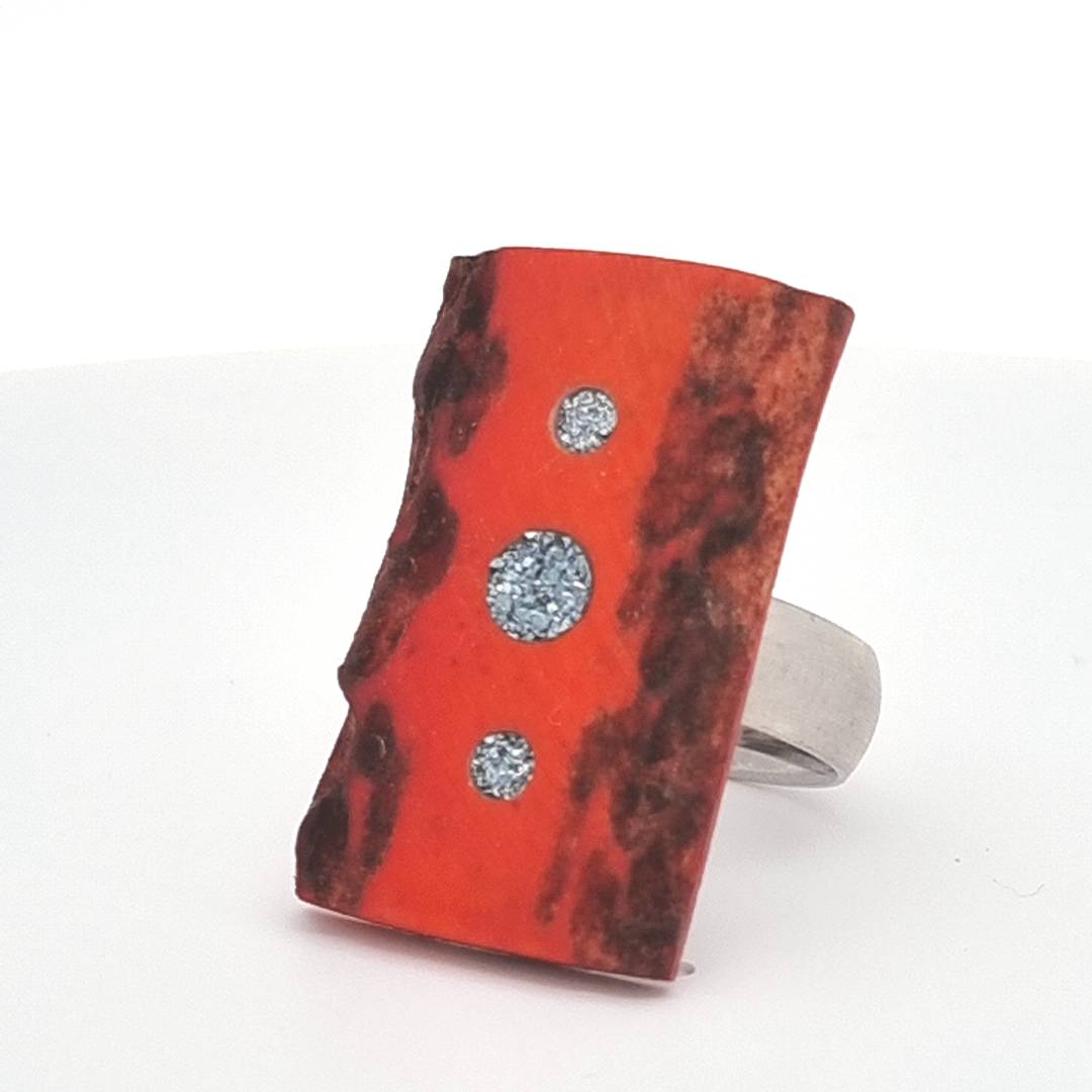 Ring "Red Fire Frog"