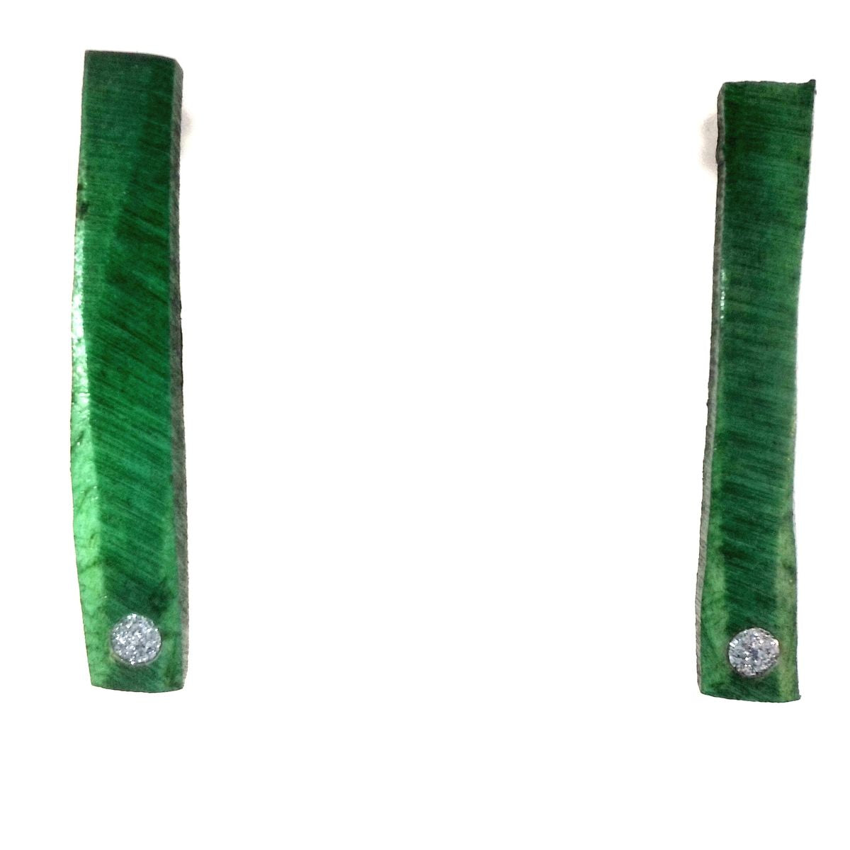 Ohrringe "thin line green"