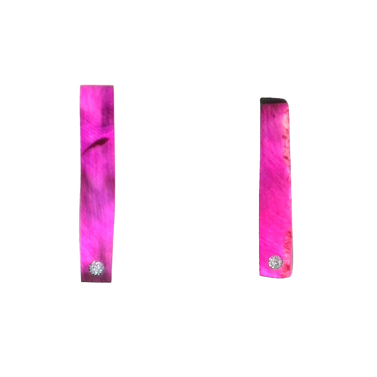 Ohrringe "thin line pink"